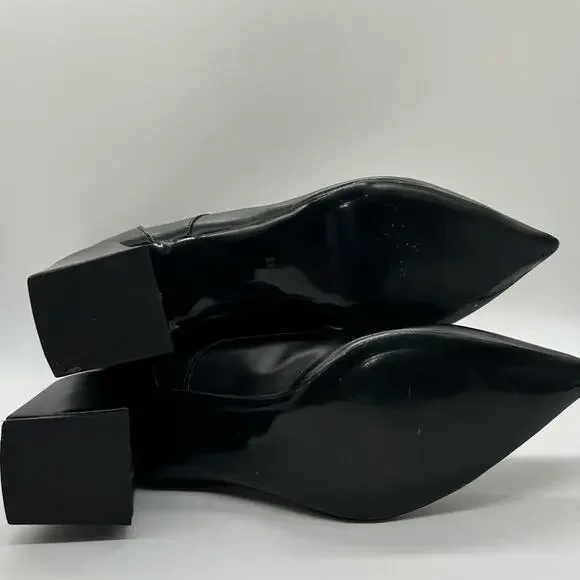 FOXBLOOD Boots Womens 11 Black Wide Calf Ghost Host Boots Witchy Goth NEW - Picture 11 of 13